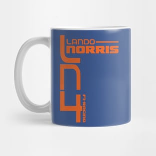 Lando Norris LN4 Grand Prix Driver F1 Racing Driver Mug